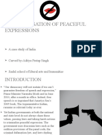 Criminazisation of Peaceful Expressions: A Case Study of India
