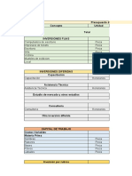 Corrida Financiera. Proyecto de Maquillaje