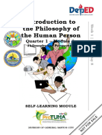 Introduction To Philosophy of The Human Person Module 1