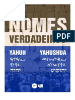 Nomes Verdadeiros Yahuh Yah Yahushua Livro Alexandre Torelli 052020