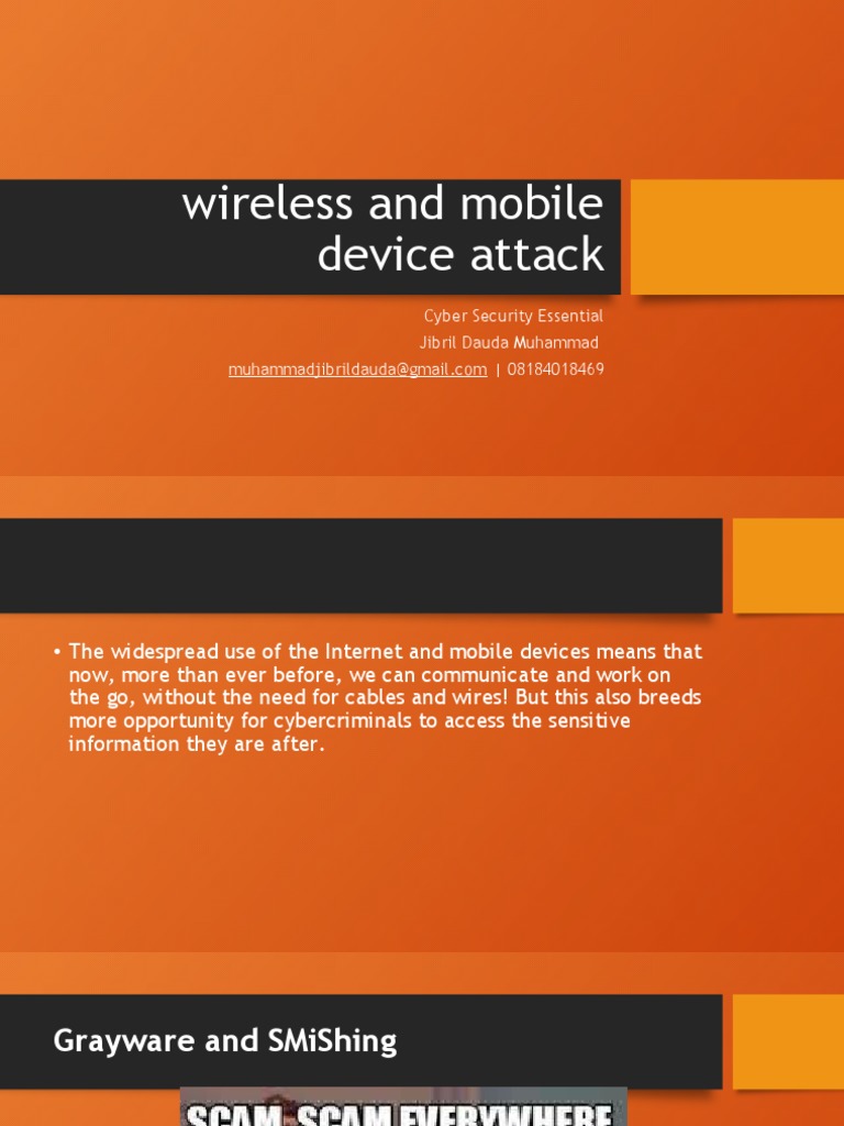 1 Wireless and Mobile Device Attack PDF Malware Phishing