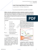 Design of A Supersonic Nozzle Using Method of Characteristics IJERTV2IS110026