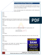 SBI Clerk Pre Memory Based Paper: 10.jul.2021: Adda247 - No. 1 APP For Banking & SSC Preparation