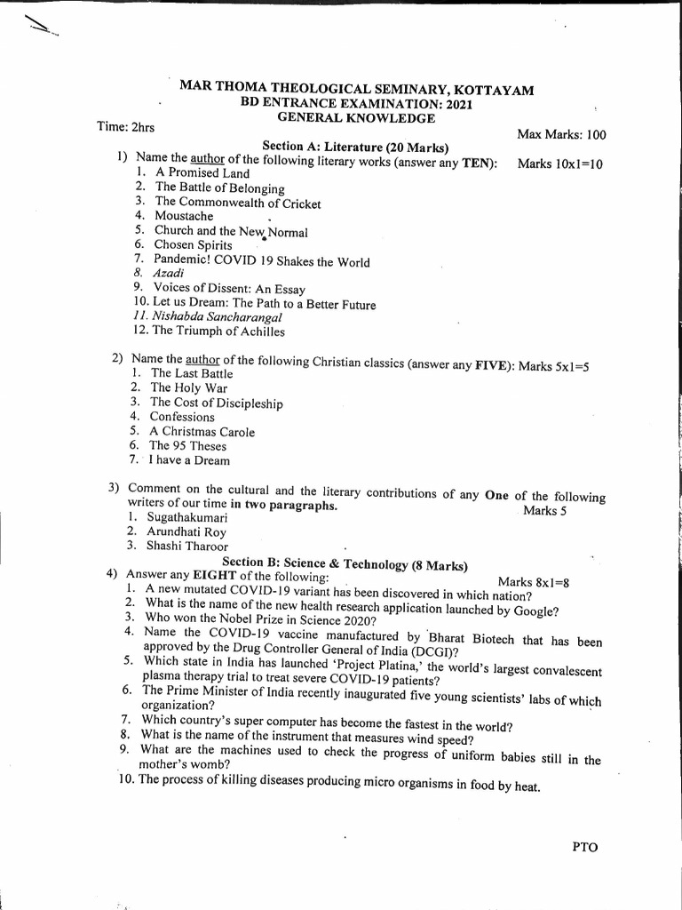 General Knowledge 2021 | PDF