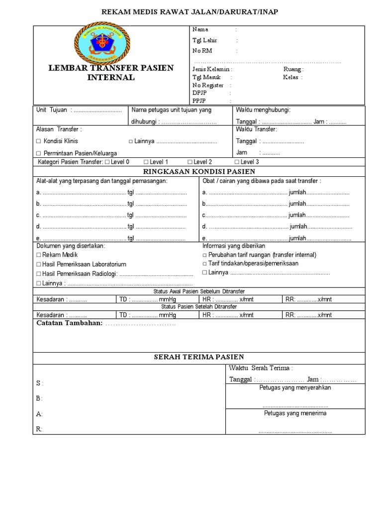 Acc 4 Form Transfer Internal Pdf