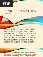 Sentence Correction