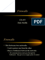 Firewalls: CS-455 Dick Steflik