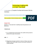 Toaz - Info Information Technology Auditing 4th Edition James A Hall Test Bank PR