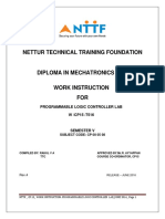 Nettur Technical Training Foundation: Programmable Logic Controller Lab W /CP15 /7516