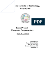 C++ Pointers Project by NIT Raipur Student