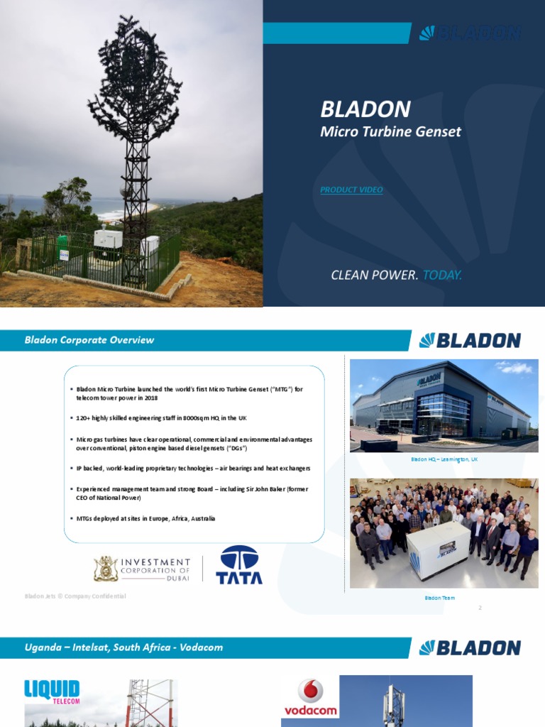 Bladon Micro Turbine Clean Power Today June 2021 Pdf Diesel Fuel