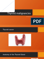 Thyroid Malignancies: DR Rajesh P S