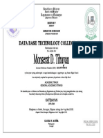 Data Base Technology College, Inc.: Kagawaran NG Edukasyon