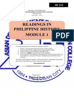 Module 1 Readings in Phil. History (Midterm)