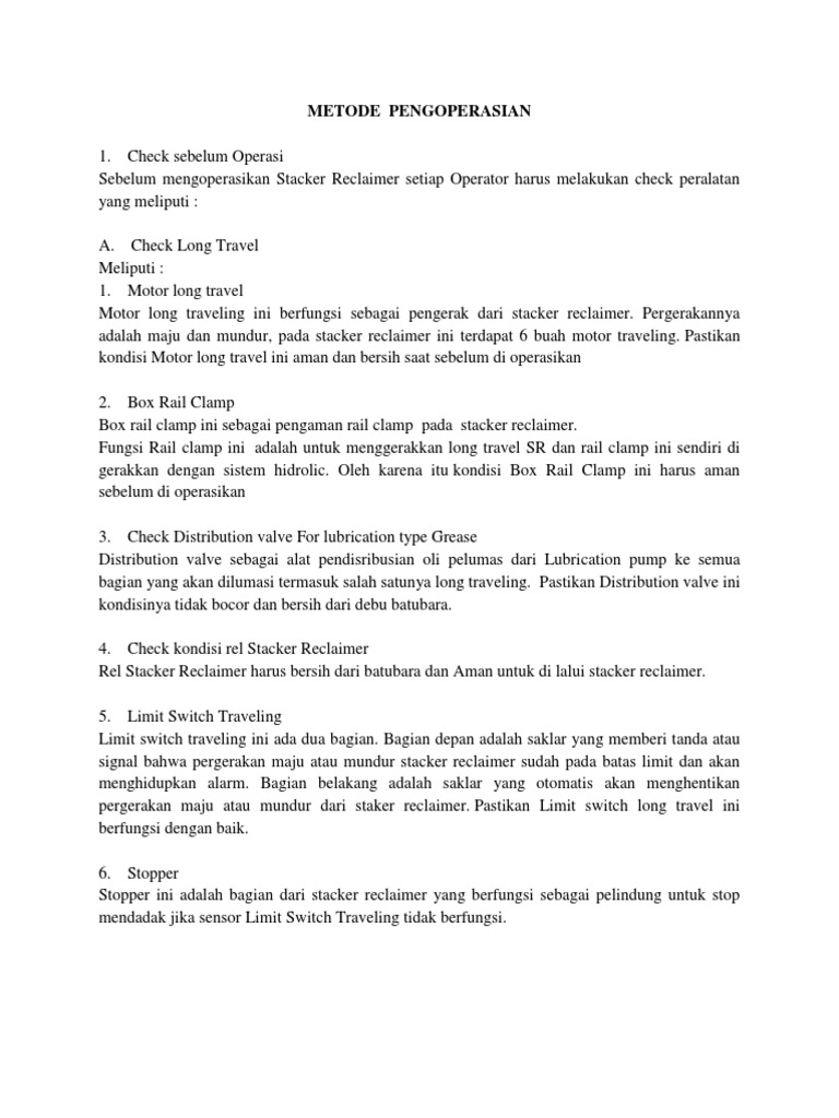 OPERATING A STACKER RECLAIMER SAFELY AND EFFECTIVELY PDF