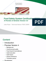 Food Safety System Certification 22000: A Preview of Scheme Version 4.0