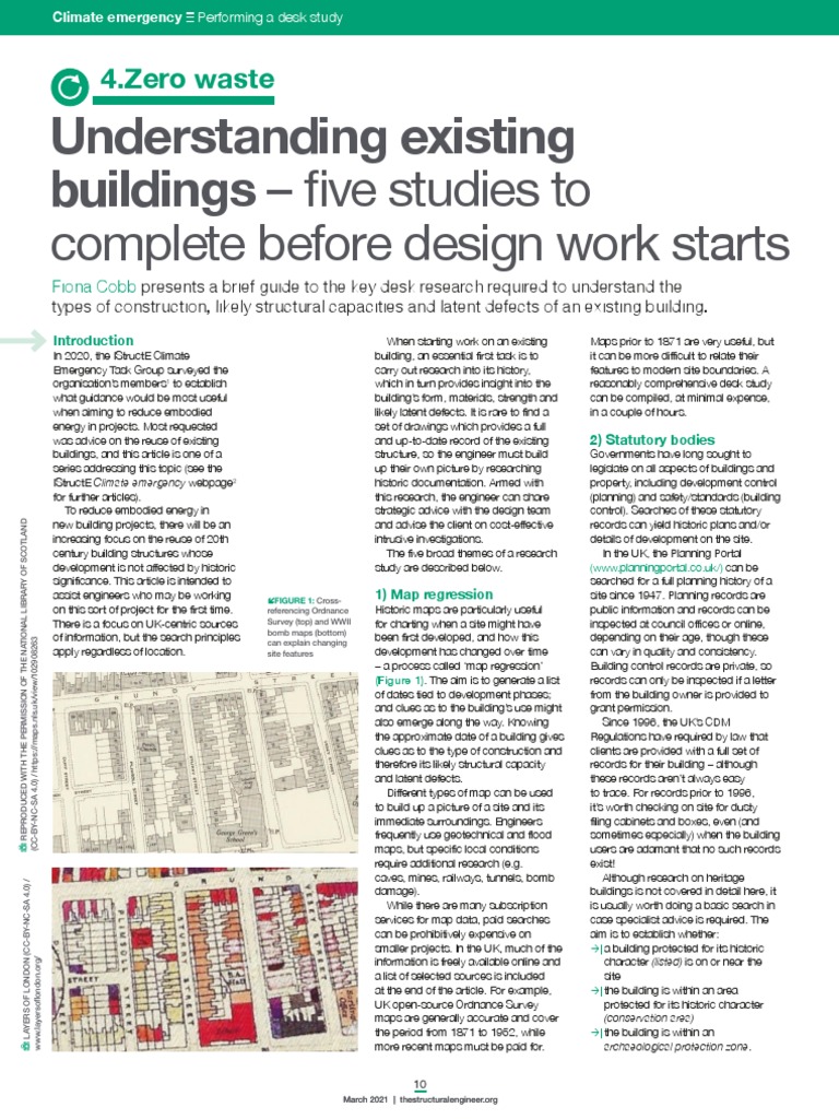 Desk Study Guide for Existing Buildings | PDF | Archive | Map