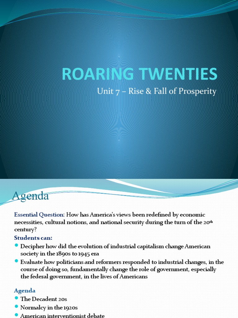 The Economic Boom: Fueling the Roaring Twenties