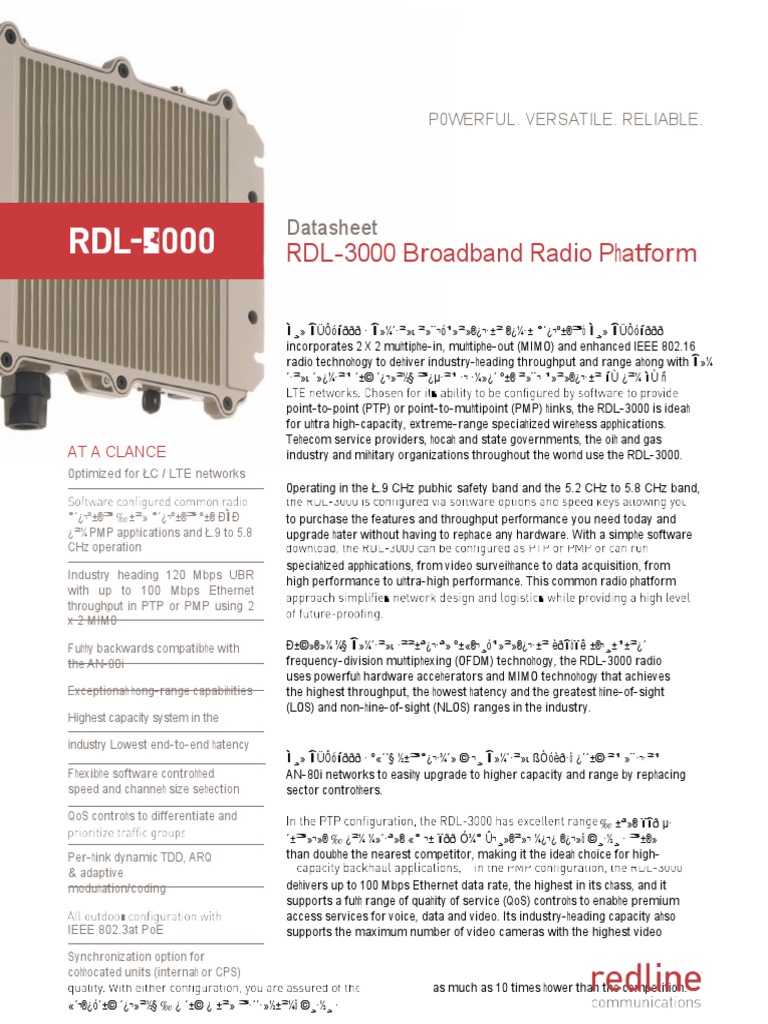 Rdl 3000 Datasheet _ REDLINE RDL-3000 USER MANUAL Pdf Download – ATEEP