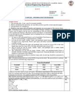 Electrical Engineering Department: Subject: Eel328 - Optimization Techniques