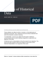 Sources of Historical Data