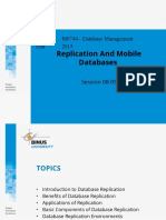 Replication and Mobile Databases: Course: M0744 - Database Management Year: 2015