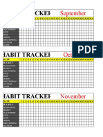 Habit Tracker: September