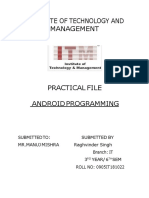 Android Practical File (IT-602)