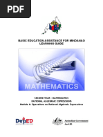 BEAM LG Gr. 8 Module 6-Mathematics Operations On Rational Algebraic Expressions