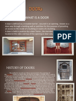 WHAT IS A DOOR: A CONCISE HISTORY AND GUIDE