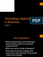 Technology Applications in Business