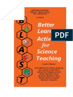 B L A S T: Better Learning Activities Science Teaching