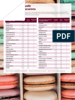 Tableau de Recettes Patissieres Sources Verger Boiron