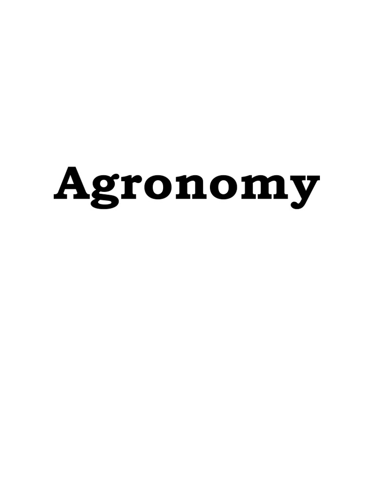 Agronomy: Kharif Crop Management | PDF | Legume | Wheat