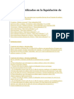 Formulas Utilizadas en La Liquidación de La Nomina