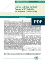 Geo-Economic and Geo-Political Significance of QTTA in The Context of Regional Connectivity