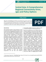 Pakistan and Central Asia: A Comprehensive Analysis of Regional Connectivity Drive, Challenges and Policy Options