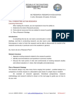 Title: Conducting Action Research Learning Outcomes:: Libon Community College