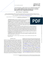 Mechanistic Modelling of Coupled Phloem/xylem Transport For L-Systems: Combining Analytical and Computational Methods