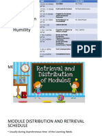 2 Class Program - Schedule For Distributionretriveal Modules