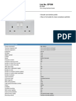 List No. EP306: - Smooth and Slimline Profile - Clip On Front Plate For Clean Screwless Aesthetic