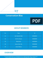 Group 7 Conservatism Bias Chapter 11