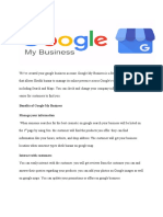 Benefits of Google My Business Manage Your Information
