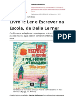 Livro 1 Ler e Escrever Na Escola de Delia Lernerpdf