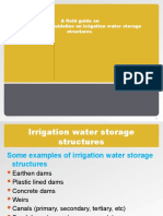 A Field Guide On Construction Guideline On Irrigation Water Storage Structures