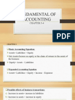 Fundamentals of Accounting Chapters 3-4