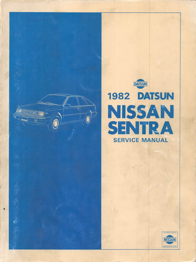 NISSAN SENTRA SERVICE MANUAL PDF FREE DOWNLOAD visual data 7