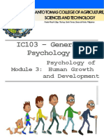 IC103 - General Psychology: Psychology of Human Growth and Development