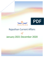 Rajasthan Current Affairs of January 2021 December 2020