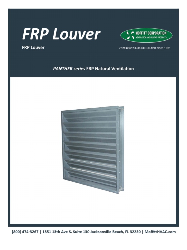 FRP Louver Catalogue 1 | PDF | Fibre Reinforced Plastic | Fiberglass